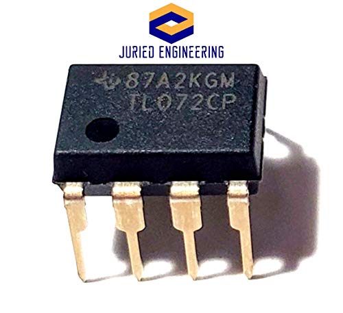 Juried Engineering TL072CP TL072 Двојна оперативна засилувач со двојно ниско-бучава jfet-input op засилувач за леб од леб од леб-леб-dip-8