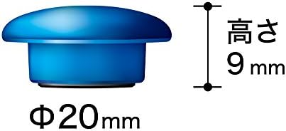 MAGX MFCB-20-6P-B копчиња во боја, φ0,8 инчи, пакет од 6, сина боја