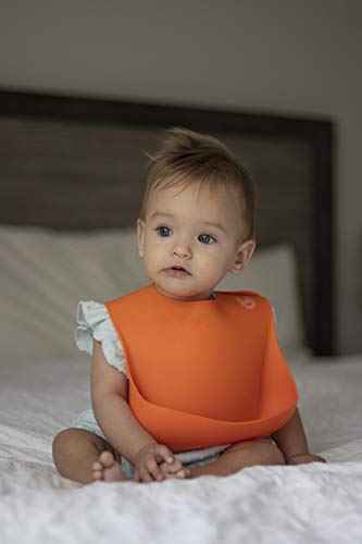 Силиконски бебешки битки лесни за чистење - прилагодливи удобни водоотпорни биб | Сет од 3 бои