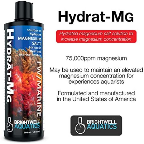 Brightwell Aquatics Hydrat-Mg-Хидрирано раствор на сол на магнезиум за употреба во морски аквариум, 20-л