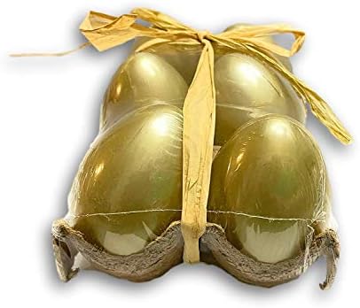 Златни јајца во гајба со рафија - 6 брои