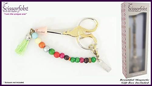 Ножици Fobs by Scissorfobz-Natural Collection- клучен прстен клуч на ланецот на ланецот на нараквицата на нараквицата ранец, ранецот