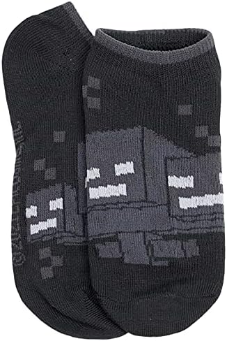 Minecraft момчиња Момчиња Низок Сече Чорапи, 6 Пар Пакет