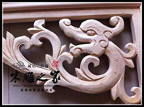 Замтак Донгјанг Драгон змеј врежан дрво трим Агол Агол пиштол за декорација на патека Покрив покрив таванот дрвен леб