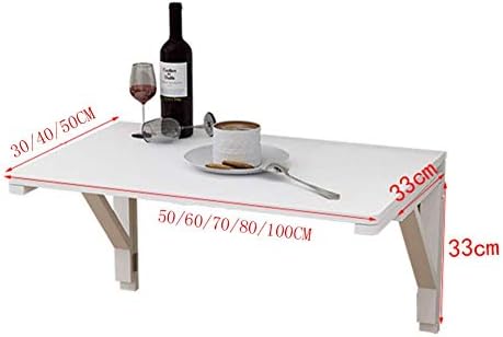 PIBM Стилски полица за едноставност, монтирана лебдечка табела за лаптоп лаптоп штанд, преклопено цврсто дрво, мултифункција за ресторани,