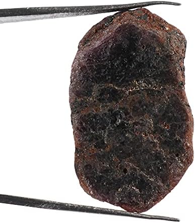 Лабава скапоцен камен 25,90 КТ сурова црвена груба природна starвезда рубин лекување кристал за повеќе намени