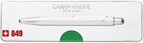 Caran d'ache 849 Popline Metal X Green Ballpoint Pens со метална кутија