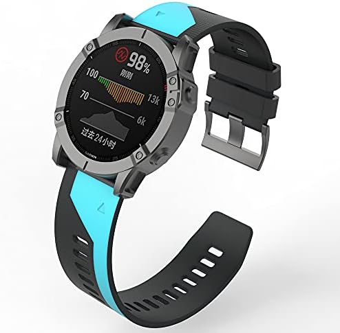 Gzifc 26 22mm Часовник За Брзо Вклопување ЗА Garmin Fenix 6X 6 Pro 5X 5 Плус 3 HR 935apsуро Ремени Силиконски Лесен За Брзо