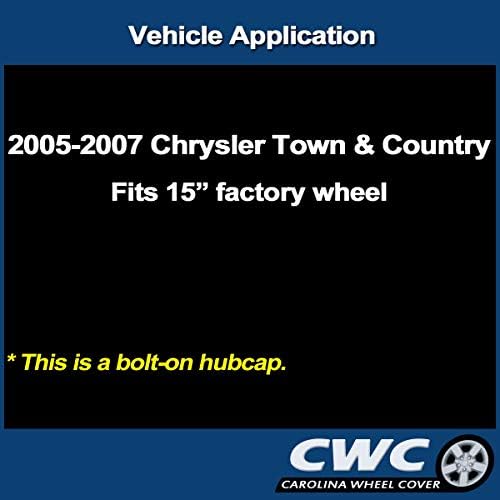 Замена на HubCap за градот Крајслер и земја 2005-2007 година - Професионален реконструирање како ново - 15 -инчен капак на тркалото - 8020