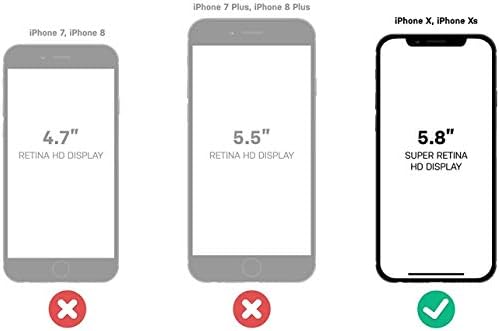 Отербокс Бранител Серија Солиден Случај &засилувач; Футрола за iPhone Xs &засилувач; iPhone X-Не-Мало Пакување-Црна