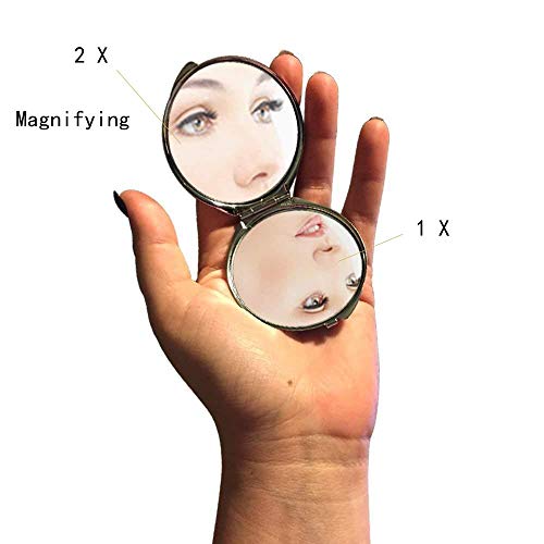 Огледало, Компактно Огледало, риба тема На Џеб Огледало, преносни огледало 1 Х 2Х Зголемување