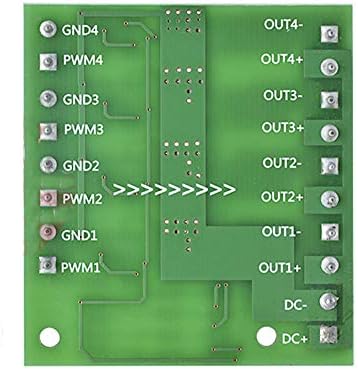 AnmBest MOSFET Trigger Switch 4 Модул за погон на канали 400W DC 3.7-27V 10A Голема моќност PWM прилагодување Електронски контролен табла