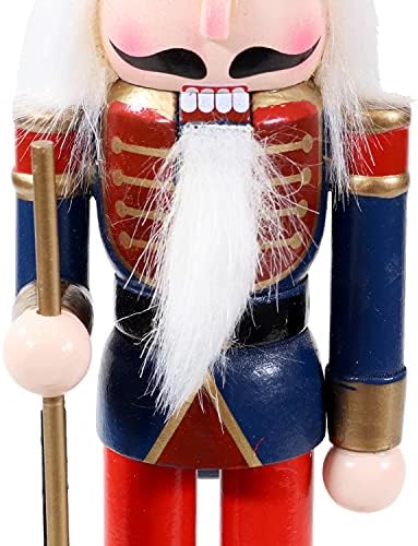 Sunnydaze Божиќна традиционална дрвена оревчеста декор статуа Волтер Храбар - Внатрешен зимски празник Декоративен војник фигура за