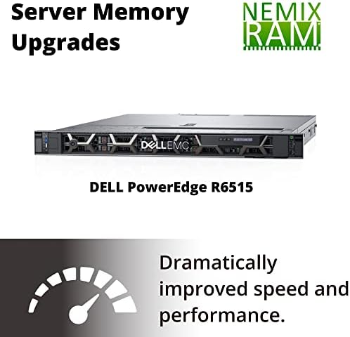 Nemix RAM RAM 128GB DDR4-3200 PC4-25600 ECC RDIMM регистрирана надградба на меморијата на серверот компатибилен со Dell PowerEdge R6515 Rack Server