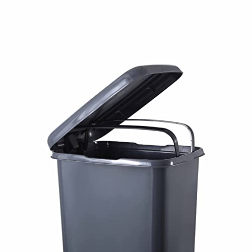 Суперо Тенок ѓубре конзерва со педал за стапало-10,5 галон чекор-конзерва за отпадоци, конзерва за ѓубре, мала конзерва за отпадоци за бања, кујна,