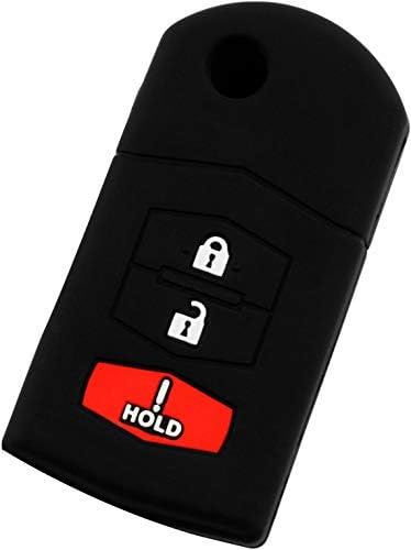 Клучен guardz без клуч за далечински управувач на автомобили ФОБ Надворешен обвивка за мека гума за мека гума за Mazda CX-5 CX-7