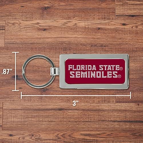 Rico Industries NCAA Florida State Seminoles Двострана метална клучева - одлично секој ден авто -додаток