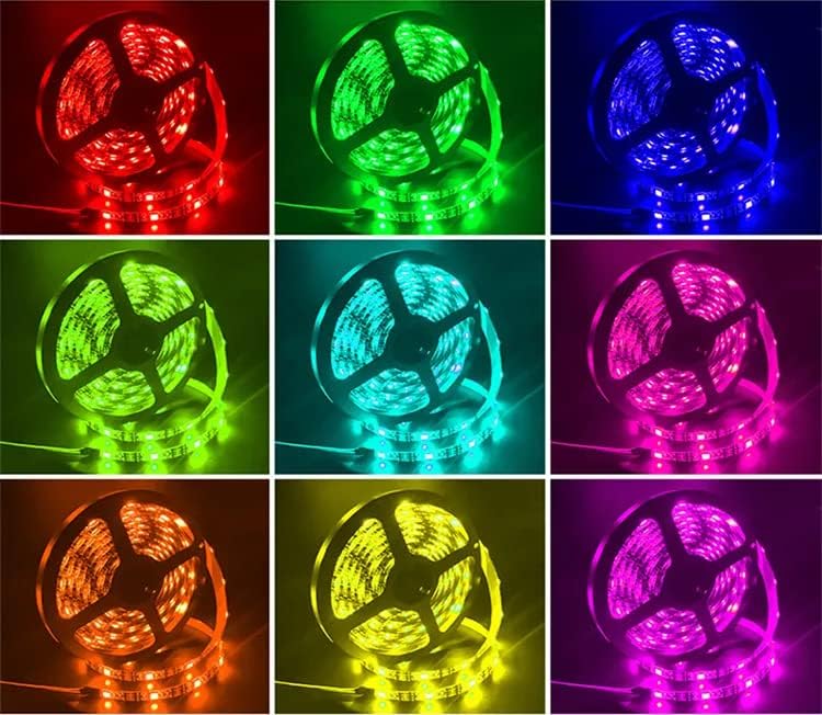 АЛФАЕНЕРГИЈА 65.6 ft RGB LED Лента Светла, БОЈА Менување НА LED ЛЕНТИ, Стан Контрола Bluetooth Подобрена Музика Синхронизација LED Светла ЗА