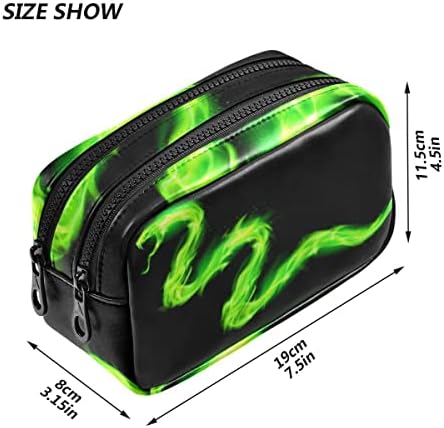 Глафи ​​змија зелена молив кутија со голем капацитет торбичка торбичка за складирање козметички кеси