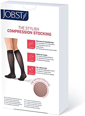 Costressобс Ултрашер Компресија на компресија, 30-40 mmHg, високо колено, затворен пети
