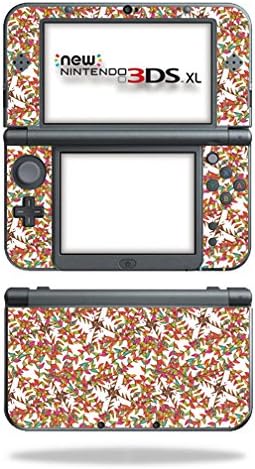 MOINYSKINS кожата компатибилна со новата Nintendo 3DS XL кутија за обвивка на налепници кожи од лисја џунгла