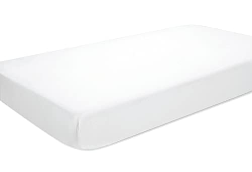Аден + аналис есенцијал класичен кревет за креветчиња, памучен муслин, супер мек, дише, прилагодено прицврстување, цврсто бело