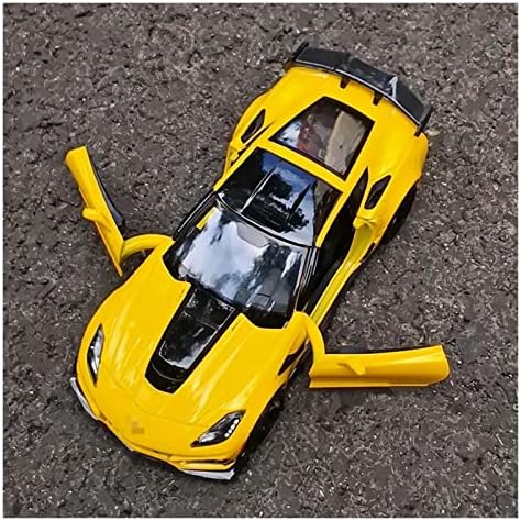 Скала модел на автомобили за Corvette ZR1 Алуминиумски модел на спортски автомобил диекаст метални возила CAR Model 1:24 Процент