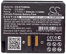 Батерија Tengsintay 3.7V 950mAh / 3,52Wh За замена за безжични слушалки на Eartec Comstar, Дел бр. CS-800LI