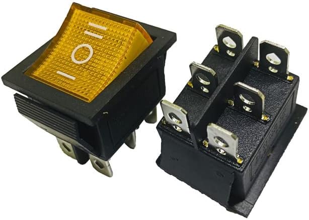 1PCS KCD4 Rocker Switch Onf-On 3 Позиција 6 Електрична опрема со прекинувач за напојување 16A 250VAC/ 20A 125VA-