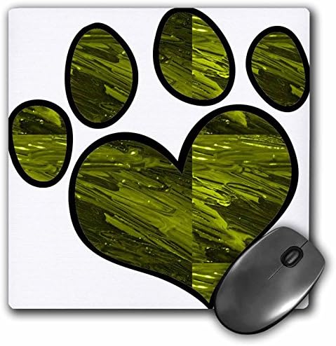 3дроуз доо 8 х 8 х 0,25 Инчи Подлога За Глувче, Симпатично Печатење На Шепа Во Зелен Вител