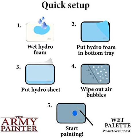 Армискиот сликар Wargames Hobby Starter Paint Set пакет со влажна палета - комплет за стартување на сликање со 10 акрилни искривувања