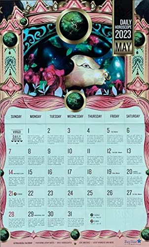2023 Девица Месечен Ѕиден Календар Со Дневни Персонализирани Хороскопи И Прекрасни Сопствени Уметнички Дела