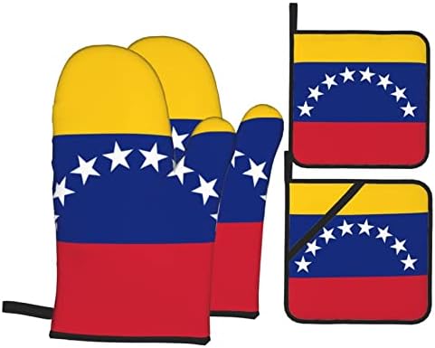 Знаме на Венецуела горда топлина отпорна на топлина митки и држачи за тенџере