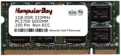 KOMPUTERBAY 1 GB DDR SODIMM 333MHz DDR333 PC2700 LAPTOP меморија