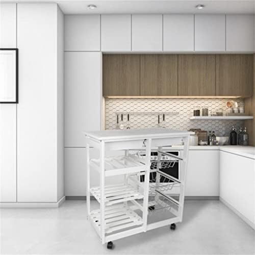 Xwozydr 4 ниво за складирање количка количка кујна организатор бања подвижна полица за складирање тркала за домаќинства држач