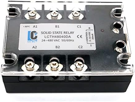 Gibolea 3 фаза SSR 10DA 25DA 40DA 60DA 80DA 100DA 120A 3-32V DC Control 24-480V AC Трифазен реле за цврста состојба DC-AC