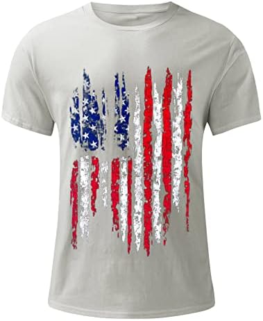 2023 Ново знаме на Денот на независноста на мажите, случајно мека и удобна мала печатена маица со памук со рунда врат