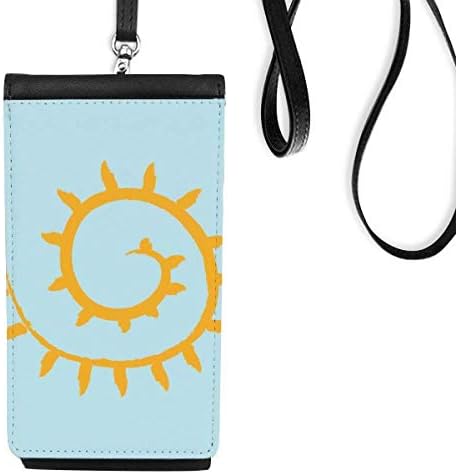 Рачно сликарство Сонцето остава лоза телефонска чанта чанта што виси мобилна торбичка црн џеб