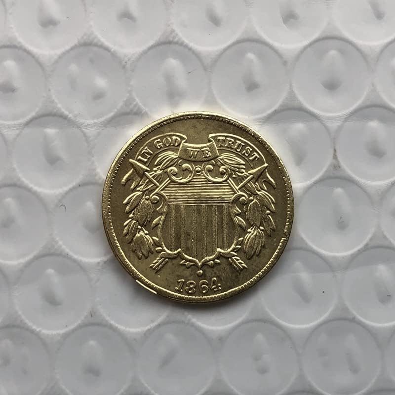 8 Различни Датуми Американски Бакарни Монети Од 2 Центи Изработени Од Месинг Антички Занаети Странски Комеморативни Монети