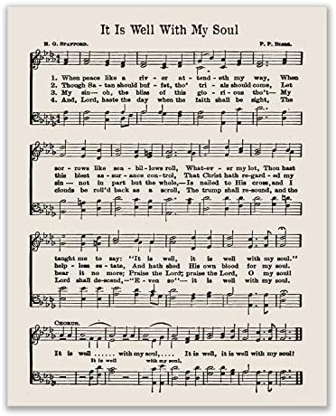 Верски христијански химни - сет од 4 отпечатоци од фотографии - фотографии со музика со евангелски лист