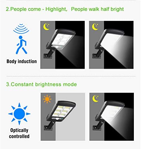Solustre Solar Light Outdoor, 213- LEDOS BRACKET Street Garden Light Sensor Sensor Courtyard LED осветлување алатка за надворешна дневна употреба