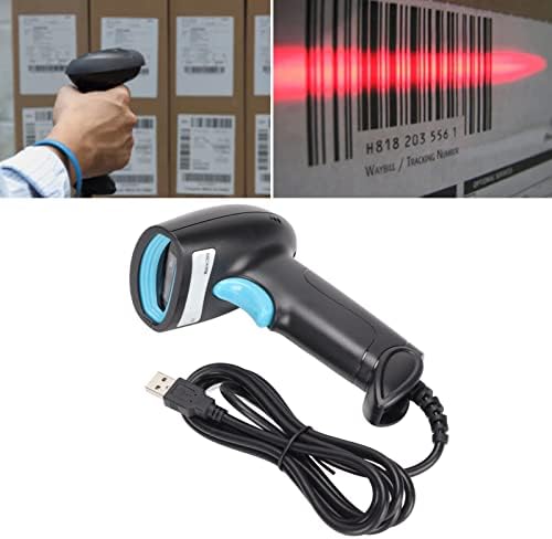 Gaeirt Wired Barcode Scanner, IP54 водоотпорен 1D баркод скенер 1D жичен за продавница