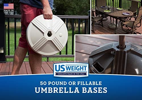 Поддржана база на чадор за пополнување на тежината на САД дизајнирана да се користи со табела за внатрешен двор