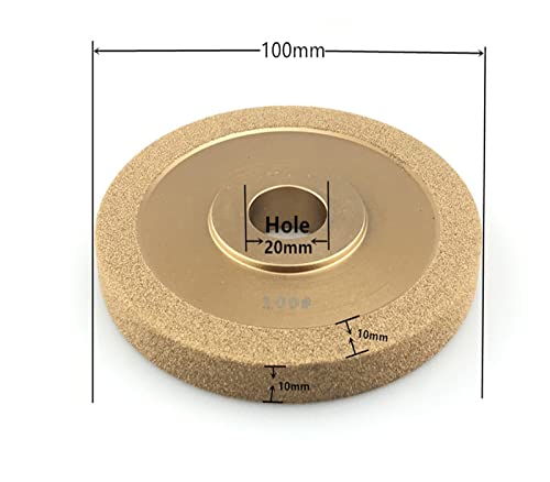 Мелење диск 2 парчиња 100мм рамен во облик на злато за мелење на тркалото за мелење на тркала од злато со рамна форма 80-400, алатка Диск,