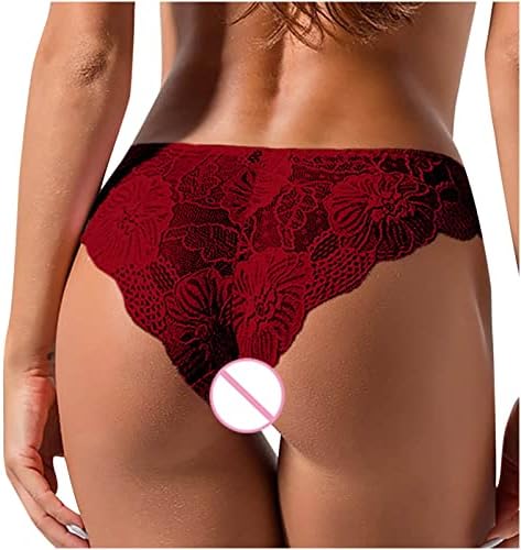 Секси гаќички за чипка за жени со слаб половината за печатење на везници на едно парче цветни брифинзи пижама симпатична целосна