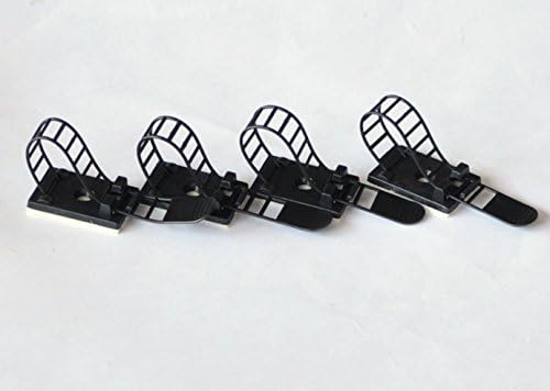 ZRM & E 30PCS Прилагодливи само-лепени кабелски врски за управување со ленти за управување со жица за држач за вратоврска, држач за жица за
