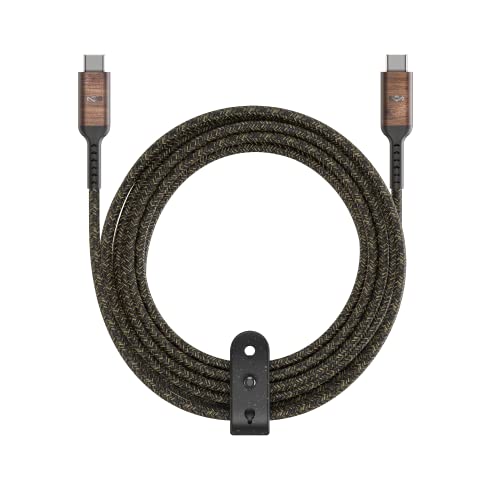 House of Marley Rewind® USB-C до USB-C кабел: кабел за плетенка, USB-IF и MFI-сертифициран, долг 10-ти, направен со одржливи материјали