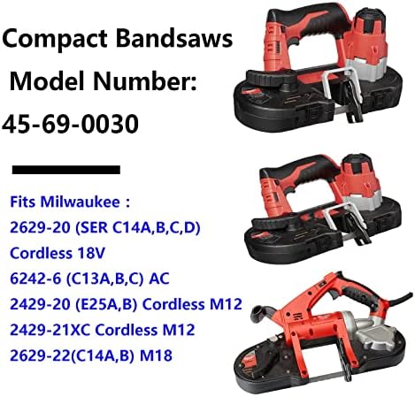 Замена на компактен макара за замена на Milwaukee Bandsaw 45-69-0030 2629-20 6242-6 2429-20 2629-22 2429-21XC-4 пакет