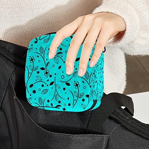Сина цветна шема санитарна торби за складирање на салфетки менструални чаши торбички за доење на подлогата за подлога на тампон торбички