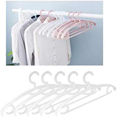 Кабилок панталони закачалки за преклопување на облеката за облека 10 парчиња пластични закачалки облека решетката тешка палто за закачалки